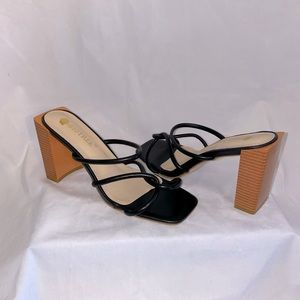 Bigtree Black Strap Sandals